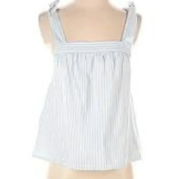 Madewell blue and white striped tank top size Medium - Picture 1 of 5